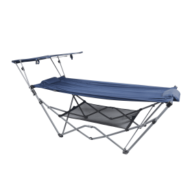 2-Person Hammock with Canopy, Blue